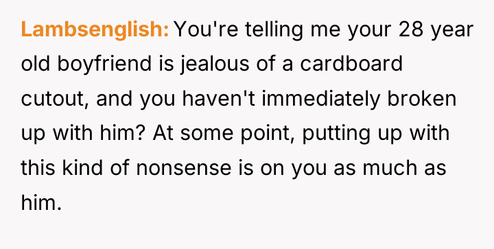 Lambsenglish You're telling me your 28 year old boyfriend is...