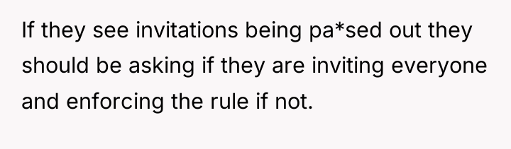 If they see invitations being pa*sed out they should be...
