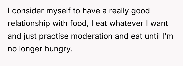 I consider myself to have a really good relationship with...