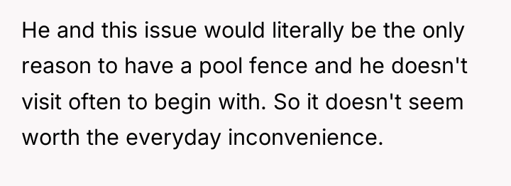 He and this issue would literally be the only reason...