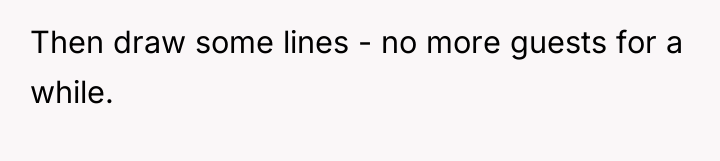 Then draw some lines - no more guests for a...