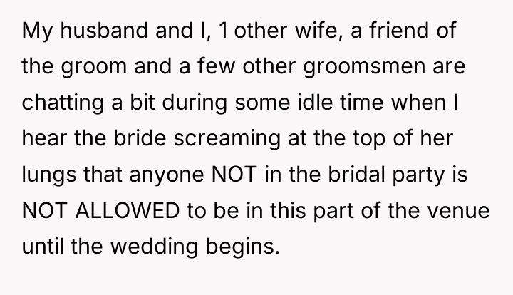 My husband and I, 1 other wife, a friend of...