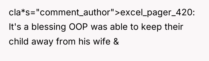 cla*s="comment_author">excel_pager_420: It's a blessing OOP was able to keep their...
