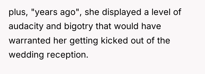 plus, "years ago", she displayed a level of audacity and...