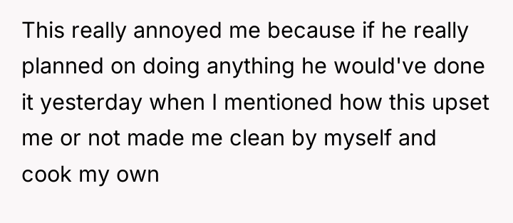 This really annoyed me because if he really planned on...