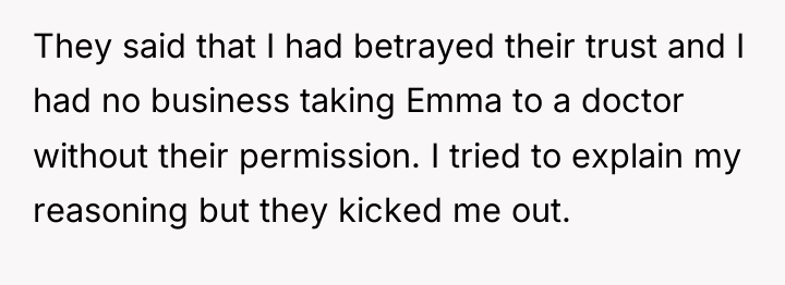 They said that I had betrayed their trust and I...