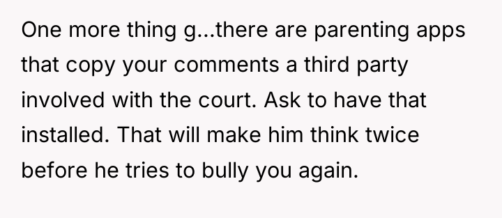 One more thing g...there are parenting apps that copy your...