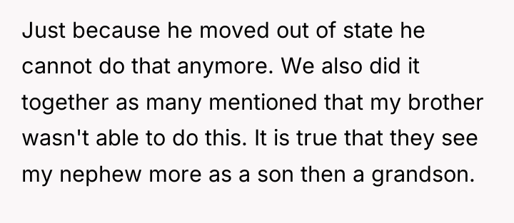 Just because he moved out of state he cannot do...