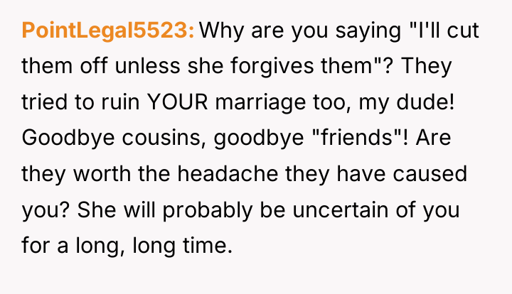 PointLegal5523 Why are you saying "I'll cut them off unless...