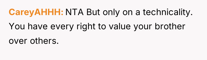 CareyAHHH NTA But only on a technicality. You have every...