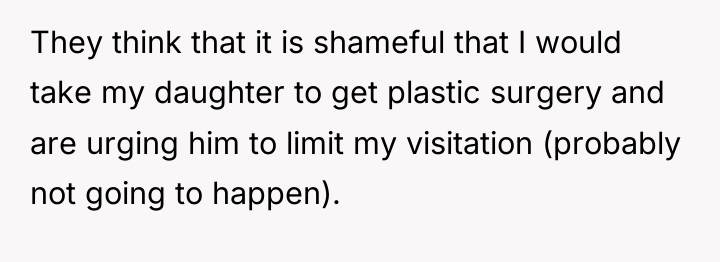 They think that it is shameful that I would take...