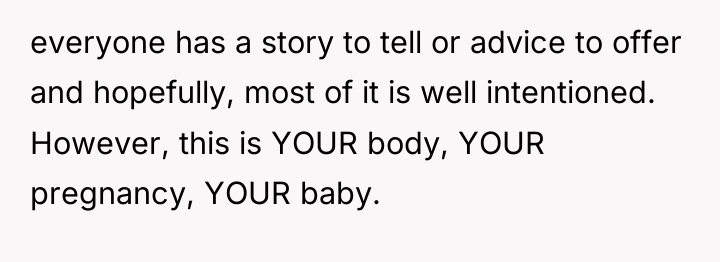 everyone has a story to tell or advice to offer...
