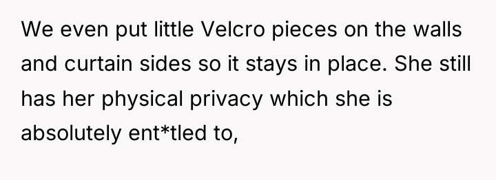We even put little Velcro pieces on the walls and...