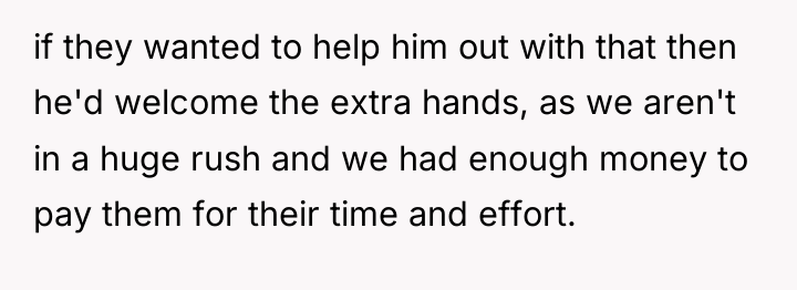 if they wanted to help him out with that then...