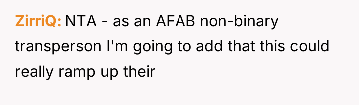 ZirriQ NTA - as an AFAB non-binary transperson I'm going...