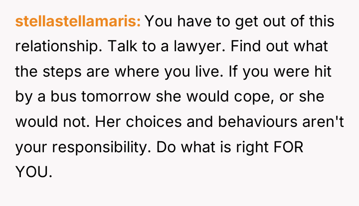 stellastellamaris You have to get out of this relationship. Talk...