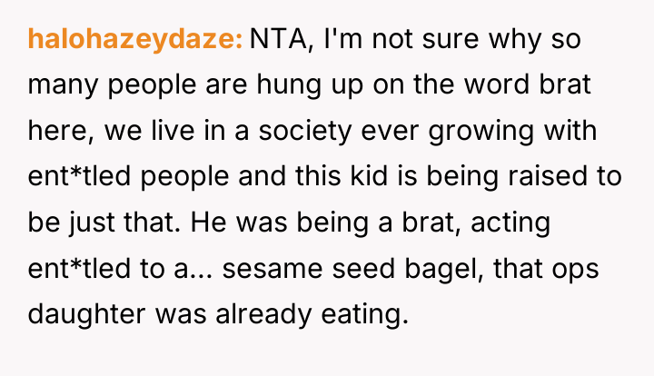 halohazeydaze NTA, I'm not sure why so many people are...