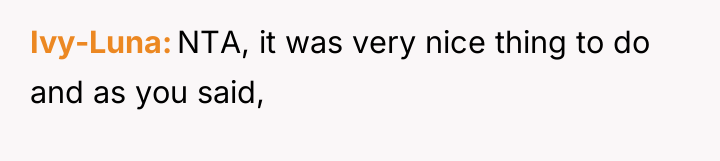 Ivy-Luna NTA, it was very nice thing to do and...
