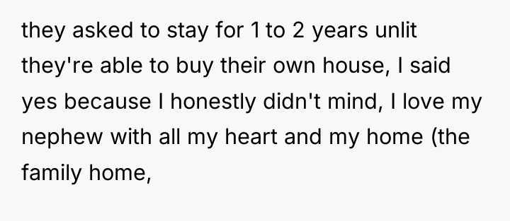 they asked to stay for 1 to 2 years unlit...