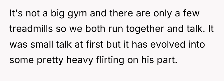 It's not a big gym and there are only a...