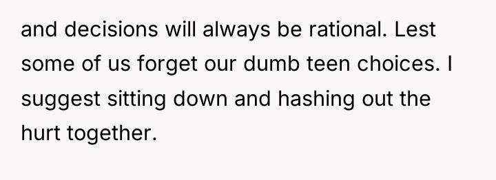 and decisions will always be rational. Lest some of us...