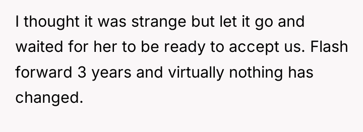 I thought it was strange but let it go and...