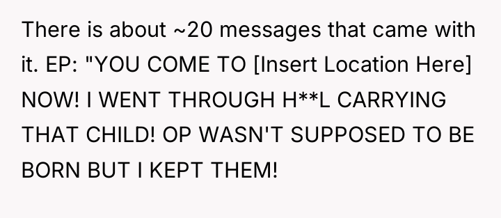 There is about ~20 messages that came with it. EP:...