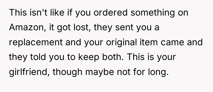 This isn't like if you ordered something on Amazon, it...