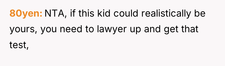 80yen NTA, if this kid could realistically be yours, you...