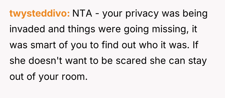 twysteddivo NTA - your privacy was being invaded and things...