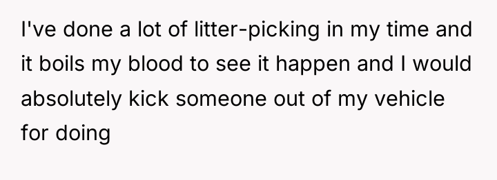 I've done a lot of litter-picking in my time and...