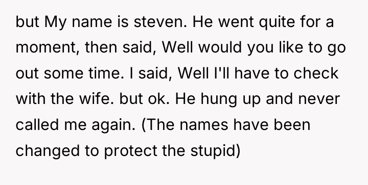 but My name is steven. He went quite for a...