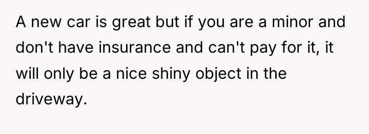 A new car is great but if you are a...