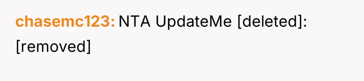 chasemc123 NTA UpdateMe [deleted]: [removed]