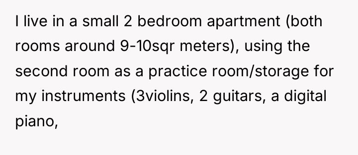 I live in a small 2 bedroom apartment (both rooms...