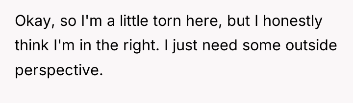 Okay, so I'm a little torn here, but I honestly...