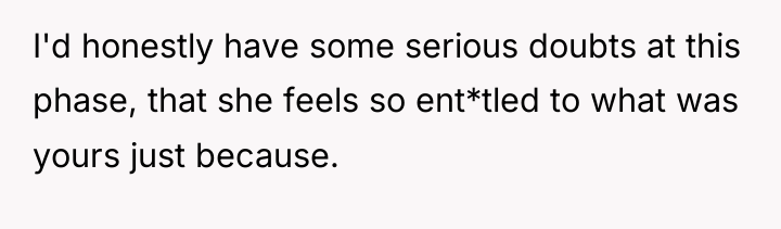 I'd honestly have some serious doubts at this phase, that...