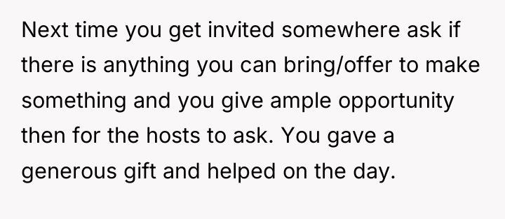 Next time you get invited somewhere ask if there is...