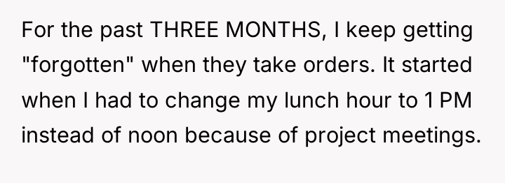 For the past THREE MONTHS, I keep getting "forgotten" when...