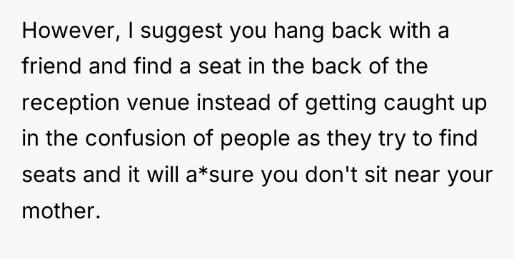 However, I suggest you hang back with a friend and...