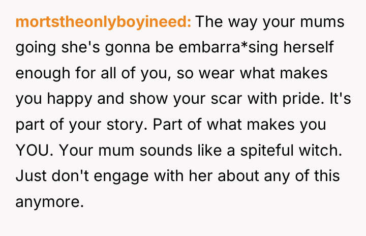 mortstheonlyboyineed The way your mums going she's gonna be embarra*sing...