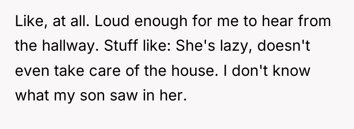 Like, at all. Loud enough for me to hear from...