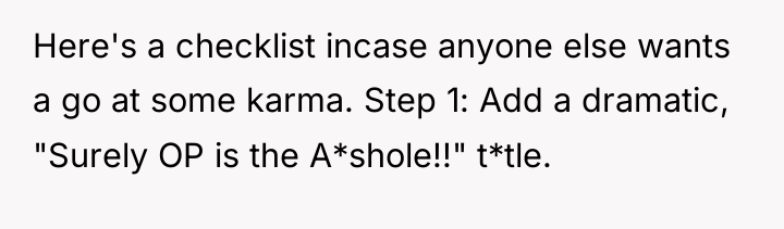 Here's a checklist incase anyone else wants a go at...