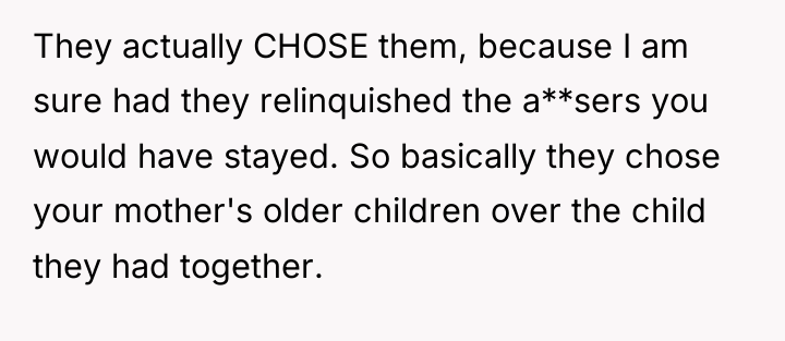 They actually CHOSE them, because I am sure had they...