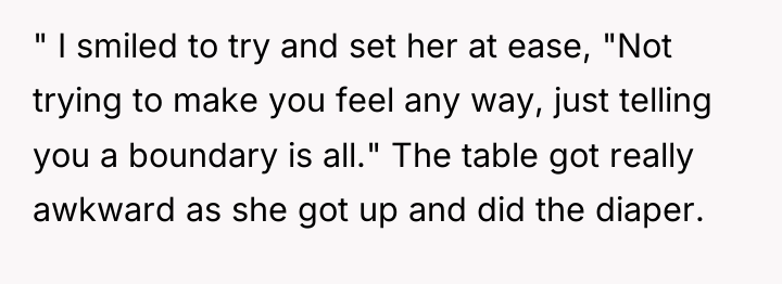 " I smiled to try and set her at ease,...
