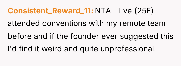 Consistent_Reward_11 NTA - I've (25F) attended conventions with my remote...
