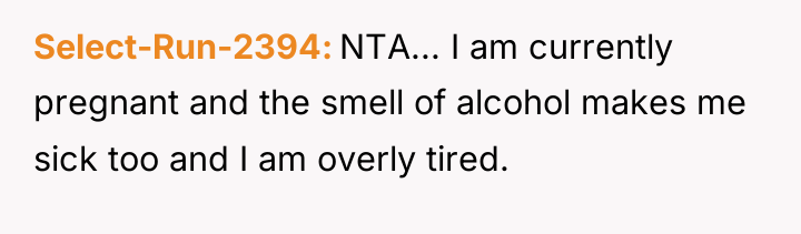 Select-Run-2394 NTA... I am currently pregnant and the smell of...