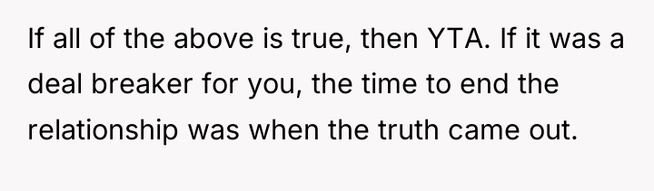 If all of the above is true, then YTA. If...