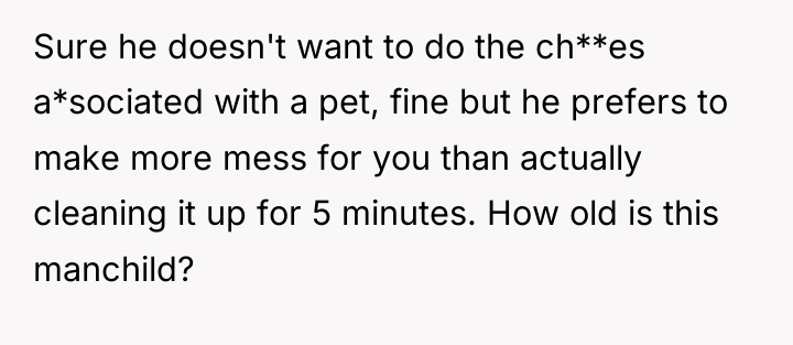 Sure he doesn't want to do the ch**es a*sociated with...