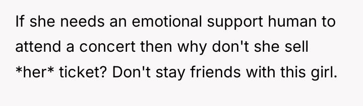 If she needs an emotional support human to attend a...